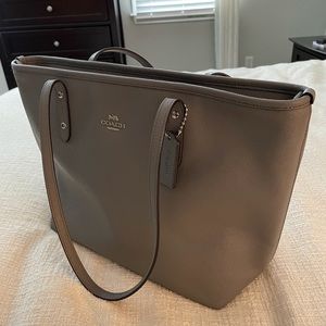 Coach Tote - Like New. Gray